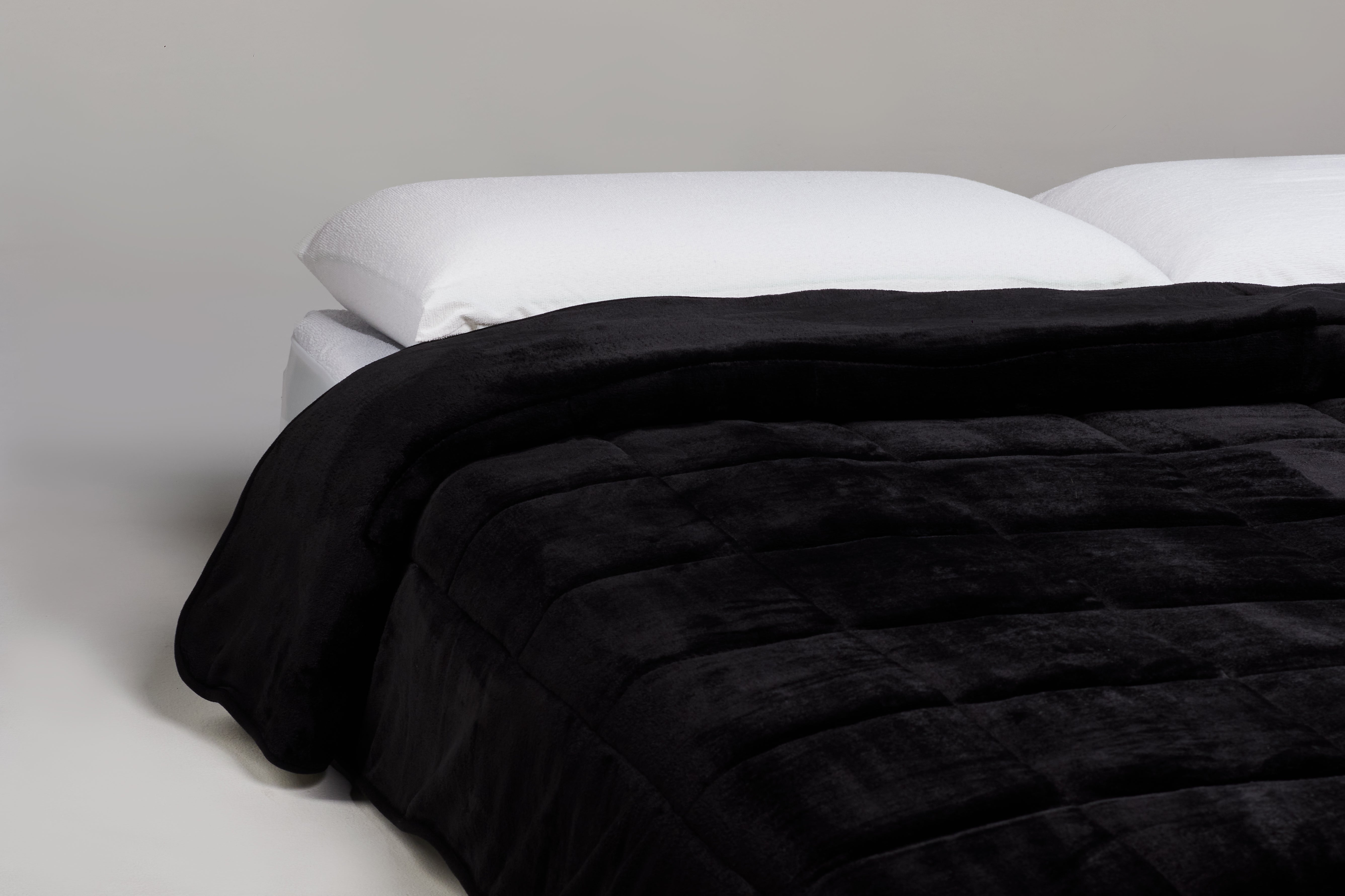 Cobija Flannel Negra